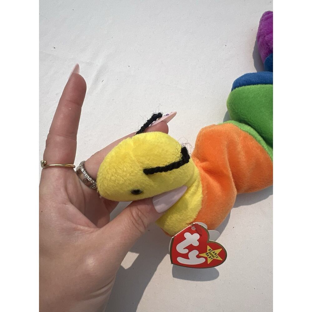 TY Beanie Baby Inch the Inchworm Toy - Picture 5 of 5